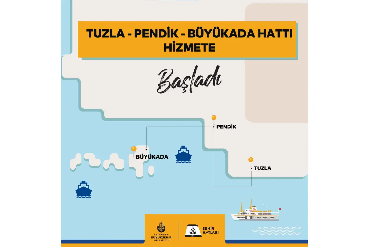 Tuzla-Pendik-Büyükada Seferleri Başladı