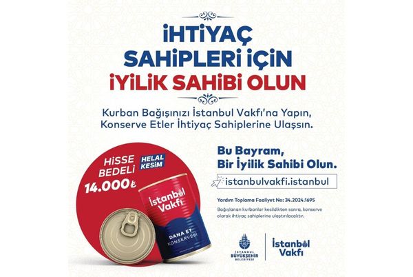 İstanbul Vakfı Kurban Bağışı Kampanyası Devam Ediyor