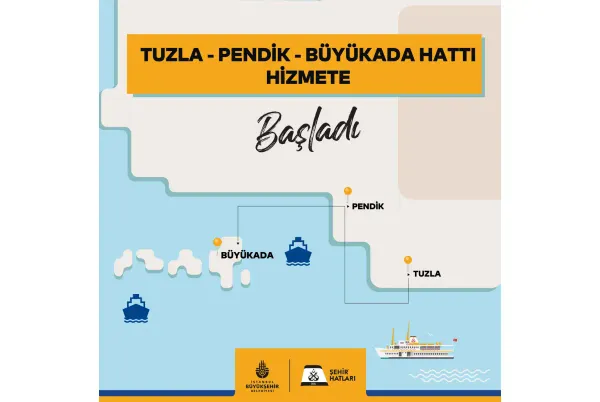 Tuzla-Pendik-Büyükada Seferleri Başladı